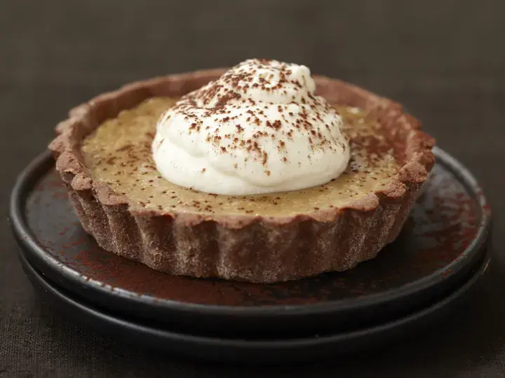 Tartelettes sablées au chocolat café façon tiramisu