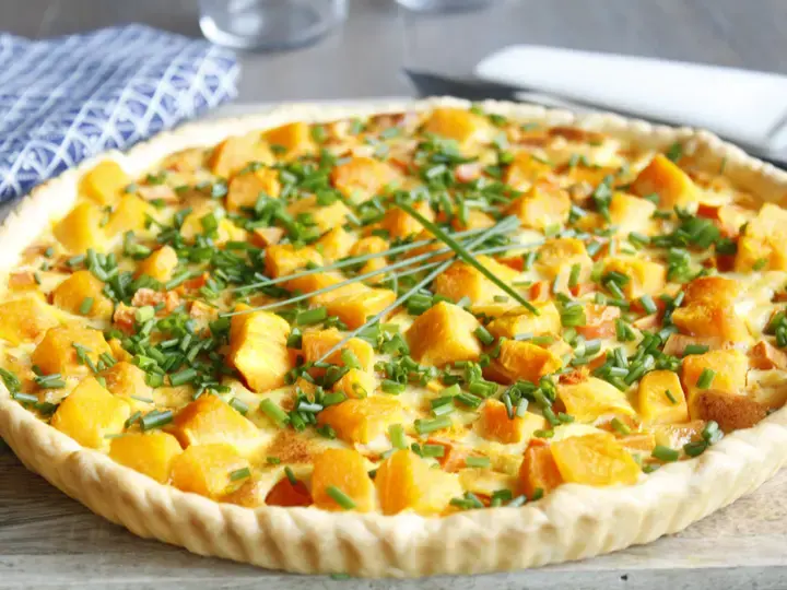 Quiche potiron carottes patate douce