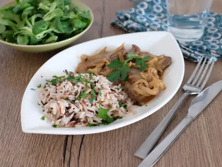 Emincé de boeuf au paprika