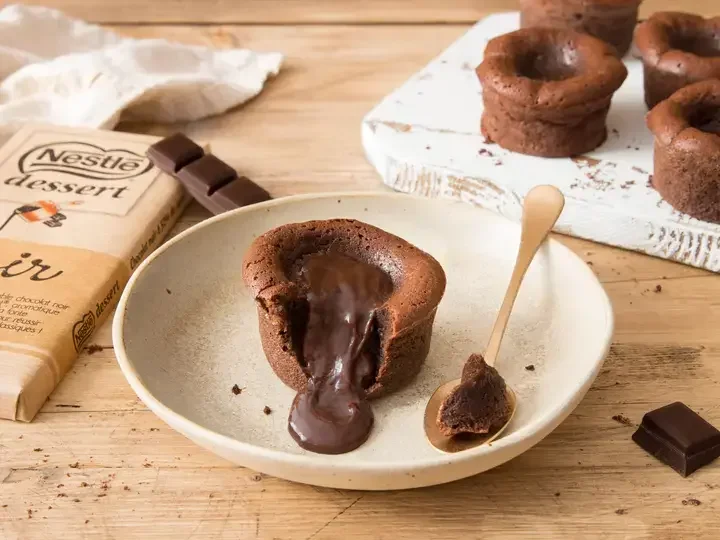 Coeurs coulants au chocolat Nestlé Dessert