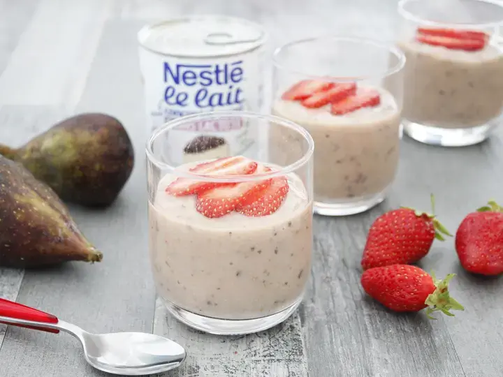 Smoothie fraise figues et citron vert