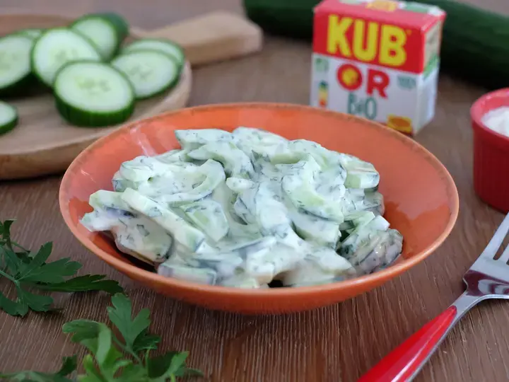Concombre sauce au yaourt