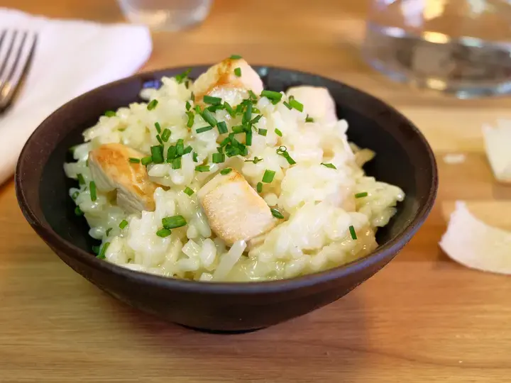 Risotto au poulet