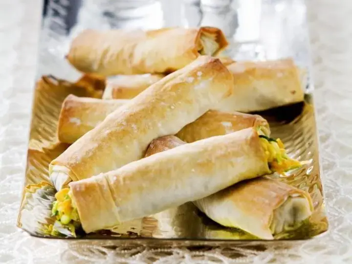 Petits rouleaux croustillants aux legumes