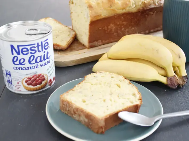 Banana Cake au lait concentré scuré
