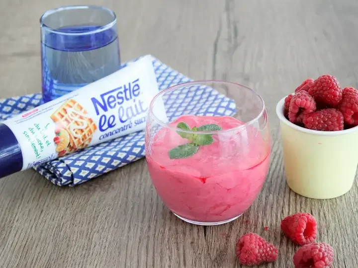 Velouté de framboises au Lait Concentré Sucré