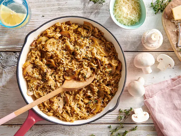 Risotto fondant aux champignons