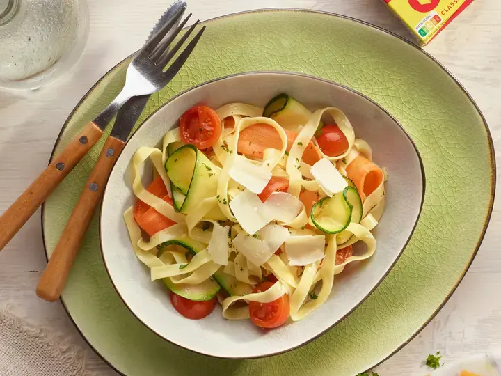 Tagliatelles Légumes et fromage
