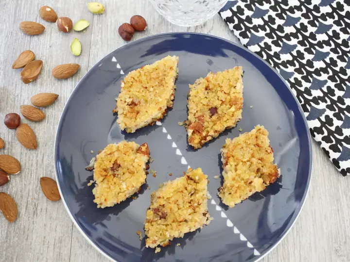 Gateaux aux fruits secs