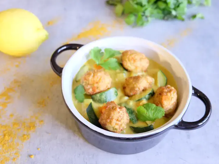 Curry de boulettes de légumes