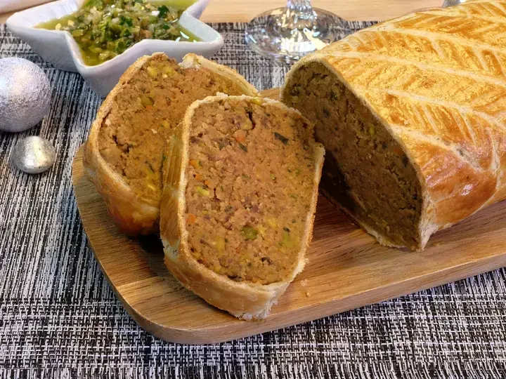 Rôti feuilleté végétarien de Noël