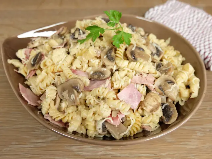 One pot pasta jambon champignons emmental