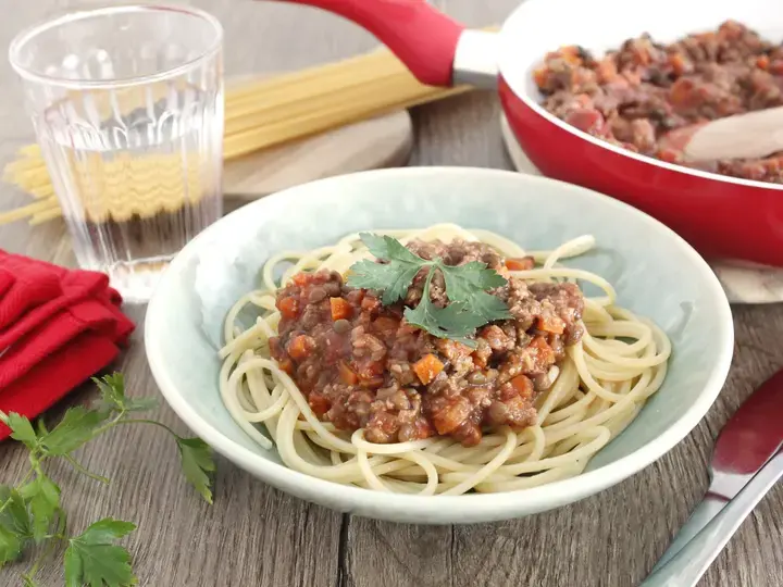 Bolognaise de lentilles vegan