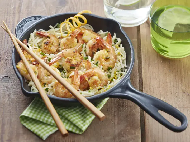 Crevettes aux agrumes