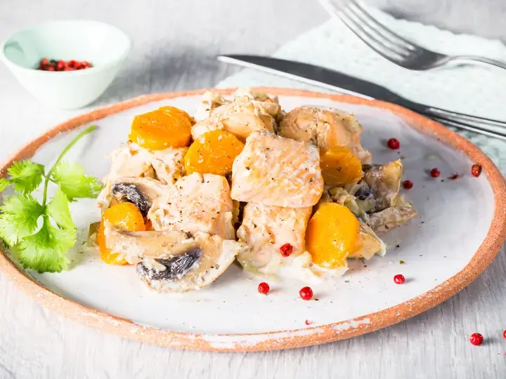 Blanquette de saumon au lait de coco Cookeo