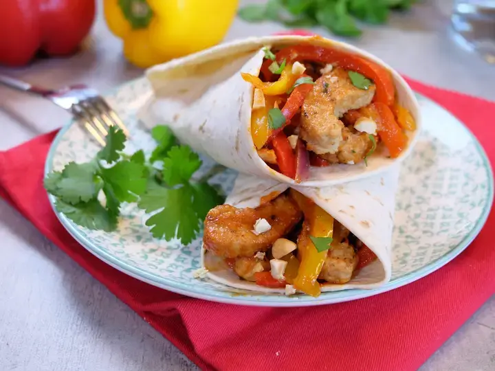 wrap au soja et légumes