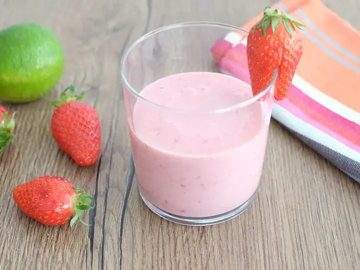 Velouté de fraises au citron vert