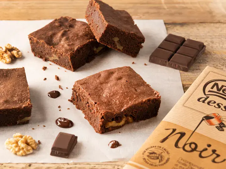 Brownies fondant aux noix