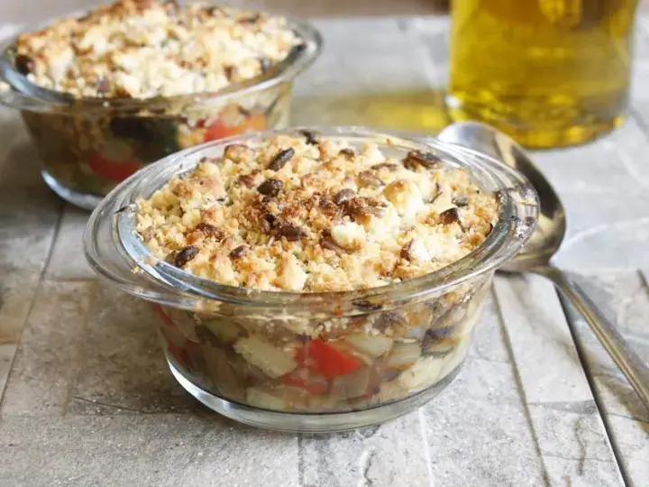 Crumble de légumes aux graines