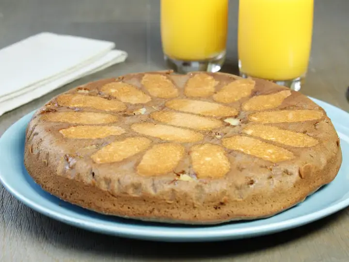 Moelleux aux langues de chat et pommes fondantes