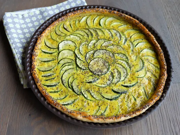 Tarte courgette curry