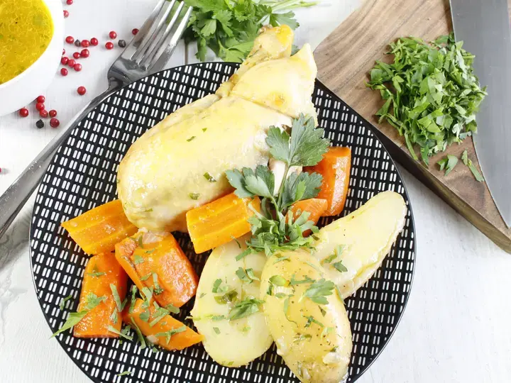 Poulet aux carottes et pommes de terre cookeo