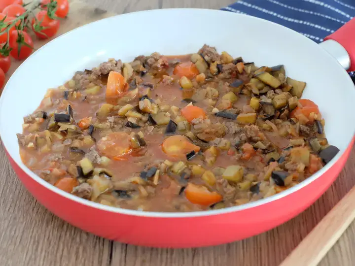 Poelée de boeuf aux aubergines