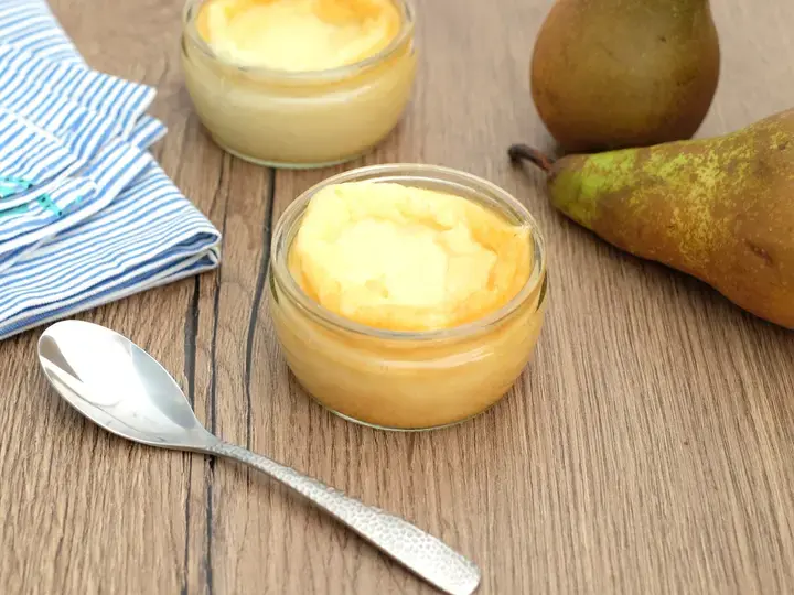 Flan poire amandes