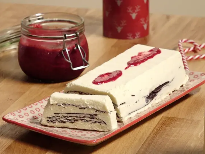 Buche glacée chocolat croquant