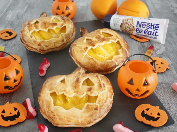 Citrouilles à l'orange et lait concentré