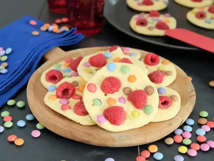 Pancakes framboises Smarties