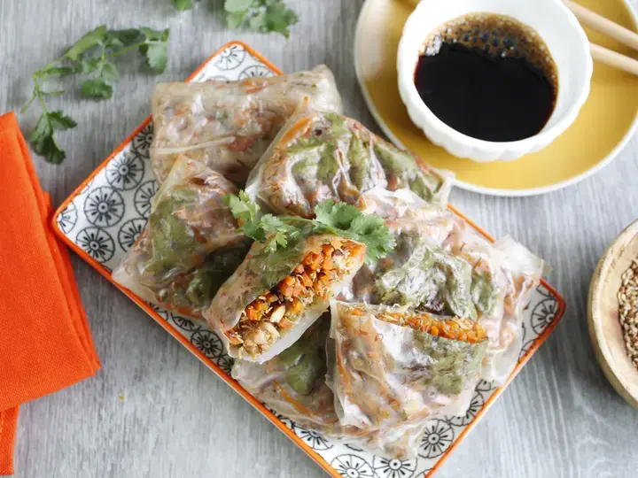 Raviolis croustillants au crabe