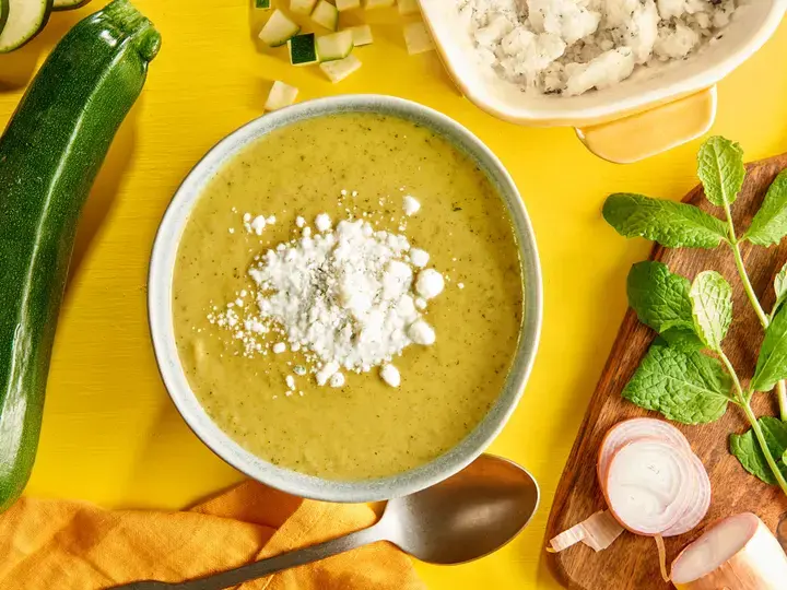 Soupe de courgettes