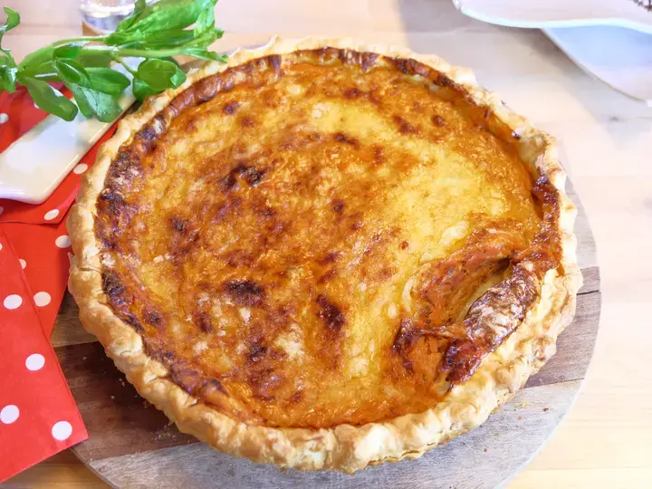 Quiche de reste de sauce