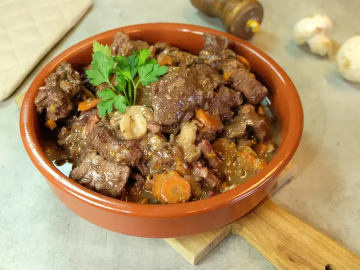 Boeuf Bourguignon sans vaisselle