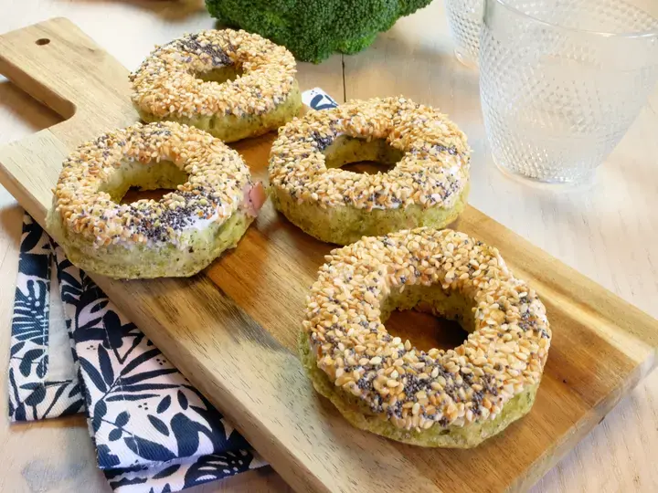 Donuts crispy aux brocolis et bacon