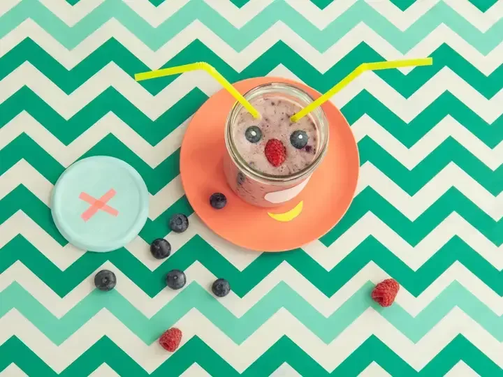 Smoothie fruité aux allures de lapin