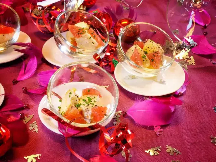 Bouchées de cabillaud confit aux agrumes