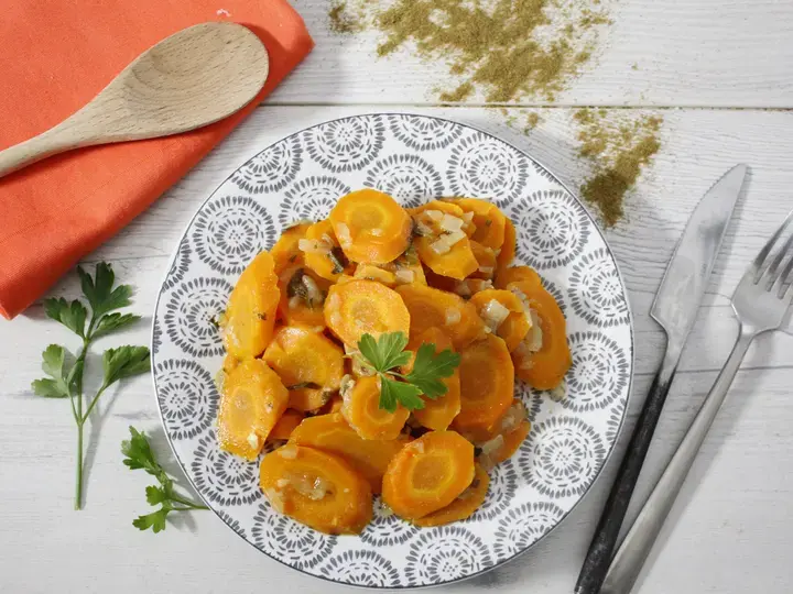 Carottes à l'ail et au cumin Cookeo