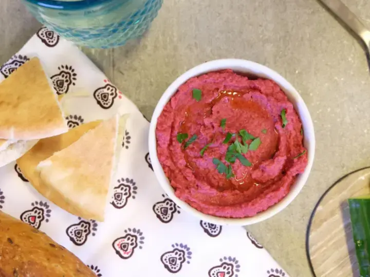 Houmous de betterave libanais au Thermomix