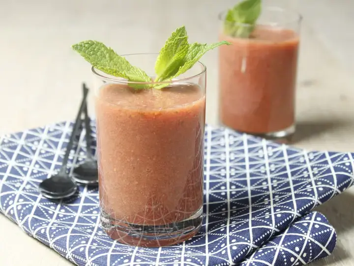 Smoothie pastèque menthe framboise à l'Arome