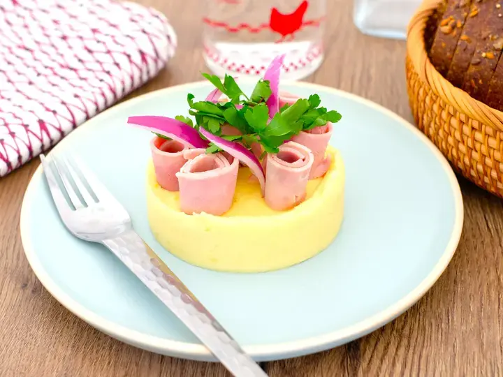 Jambon purée façon tarte