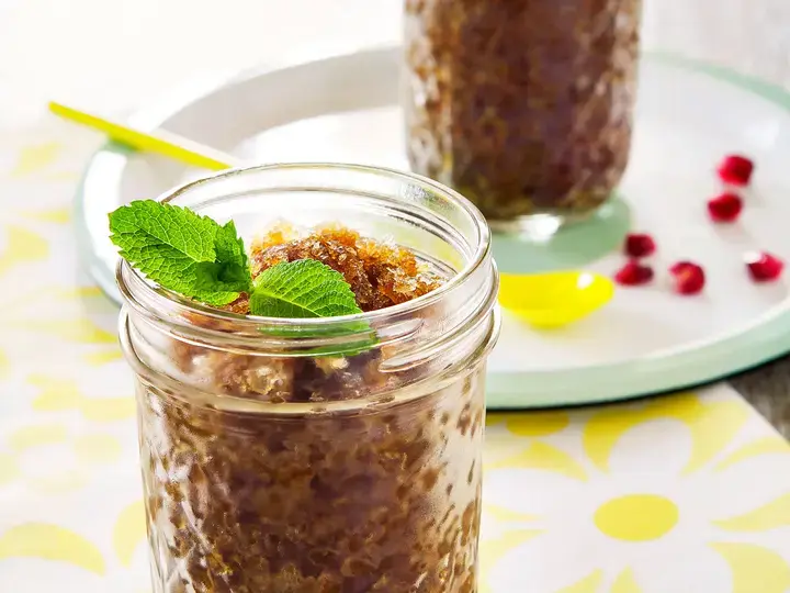 Granité Ricoré Noir Intense jus de grenade sirop d'agave