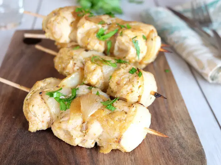 Brochettes de dinde à l'orientale