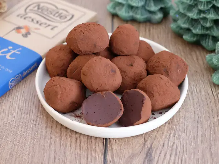Truffes au chocolat au lait