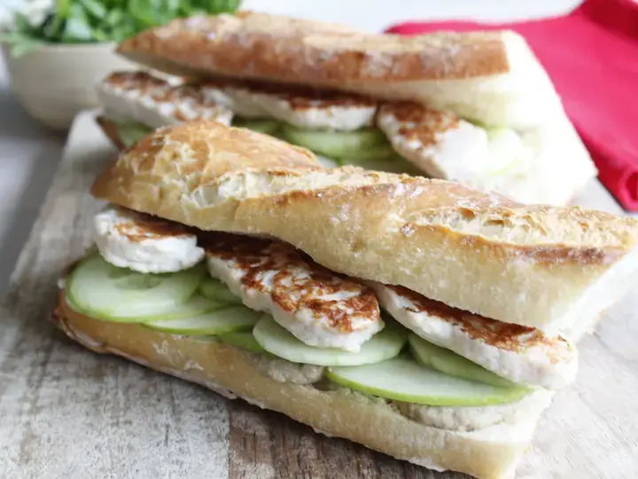 Sandwich poulet crudités