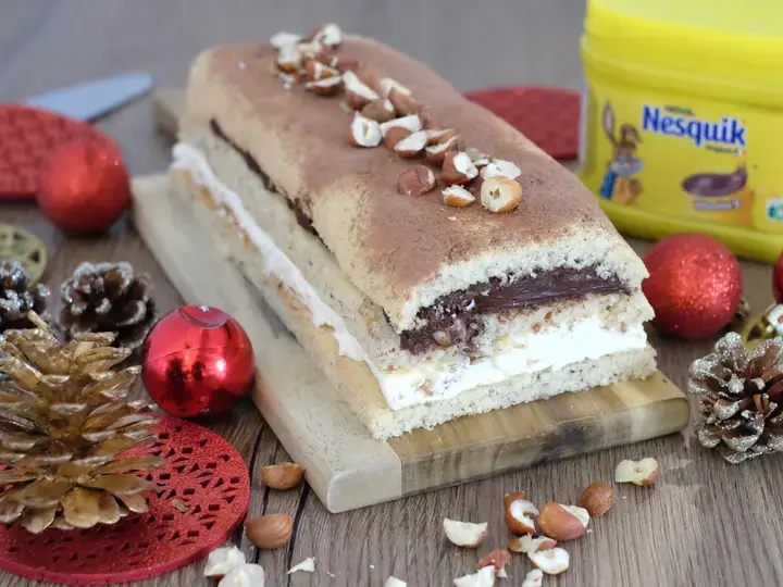 Buche de Noel Nesquik façon tiramisu