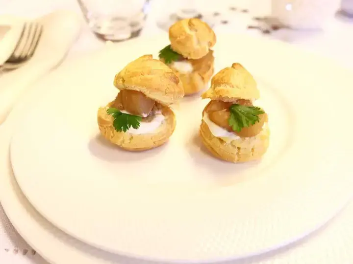 Choux de Noël, crème et pétoncles Thermomix