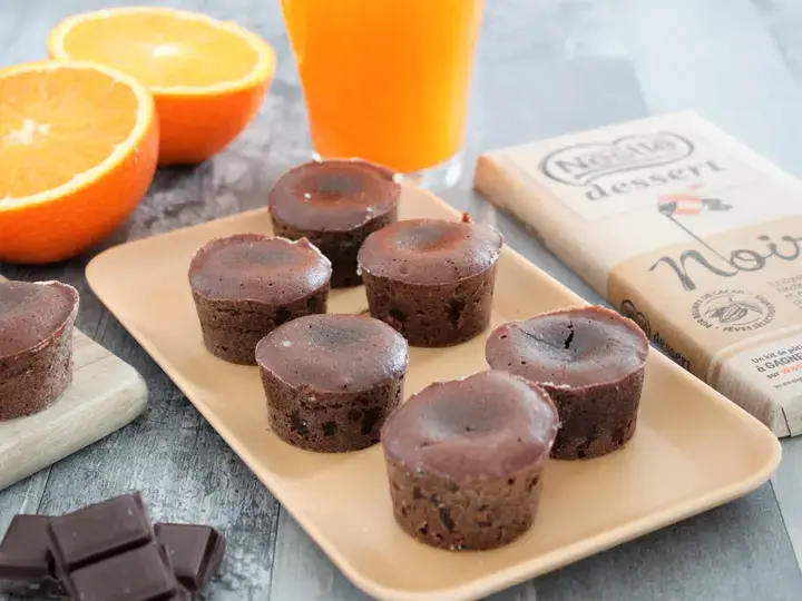 Mini fondants aux zestes d'orange