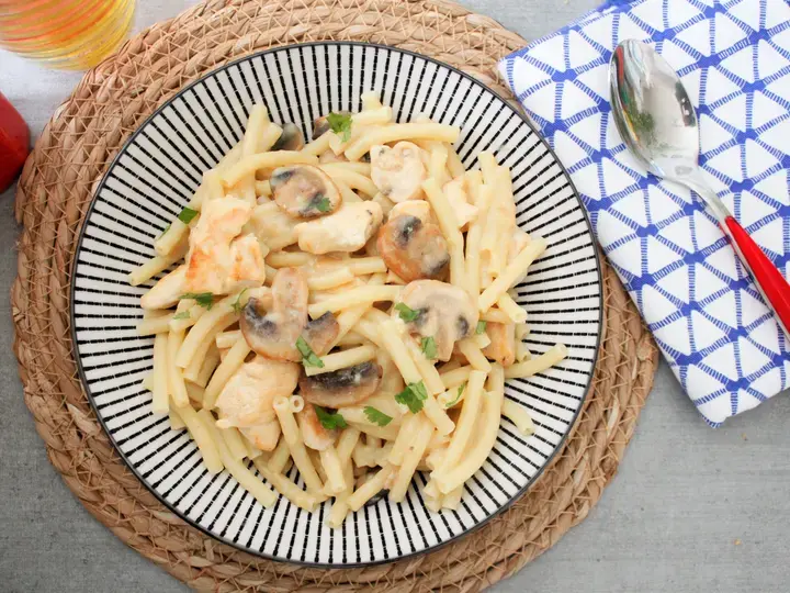 macaroni aux champignons